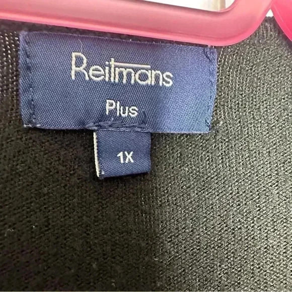 Reitmans Cardigan Flowy Black  Size 1X - Picture 5 of 16